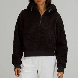 Lululemon Textured Fleece 1/2 Zip Cotton Jersey Fleece Teddy Sherpa Sweater Top